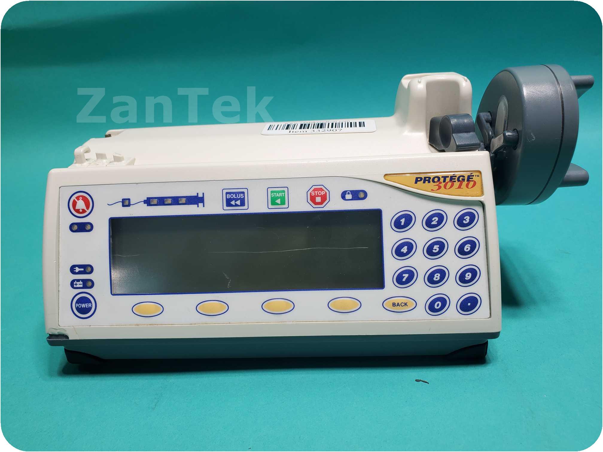 Zantek Medical 332907 Smiths Medical Medfusion Protege 3010 Syringe