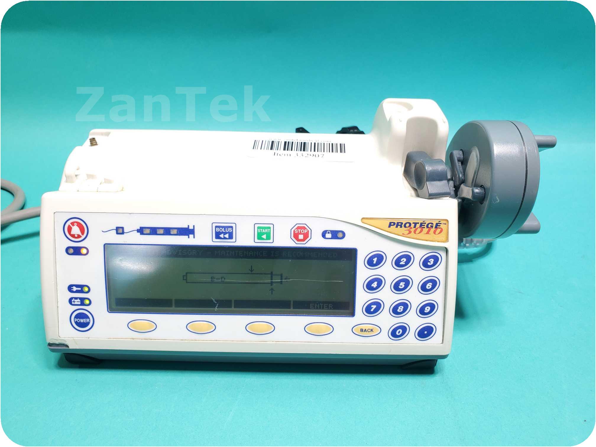 Zantek Medical 332907 Smiths Medical Medfusion Protege 3010 Syringe