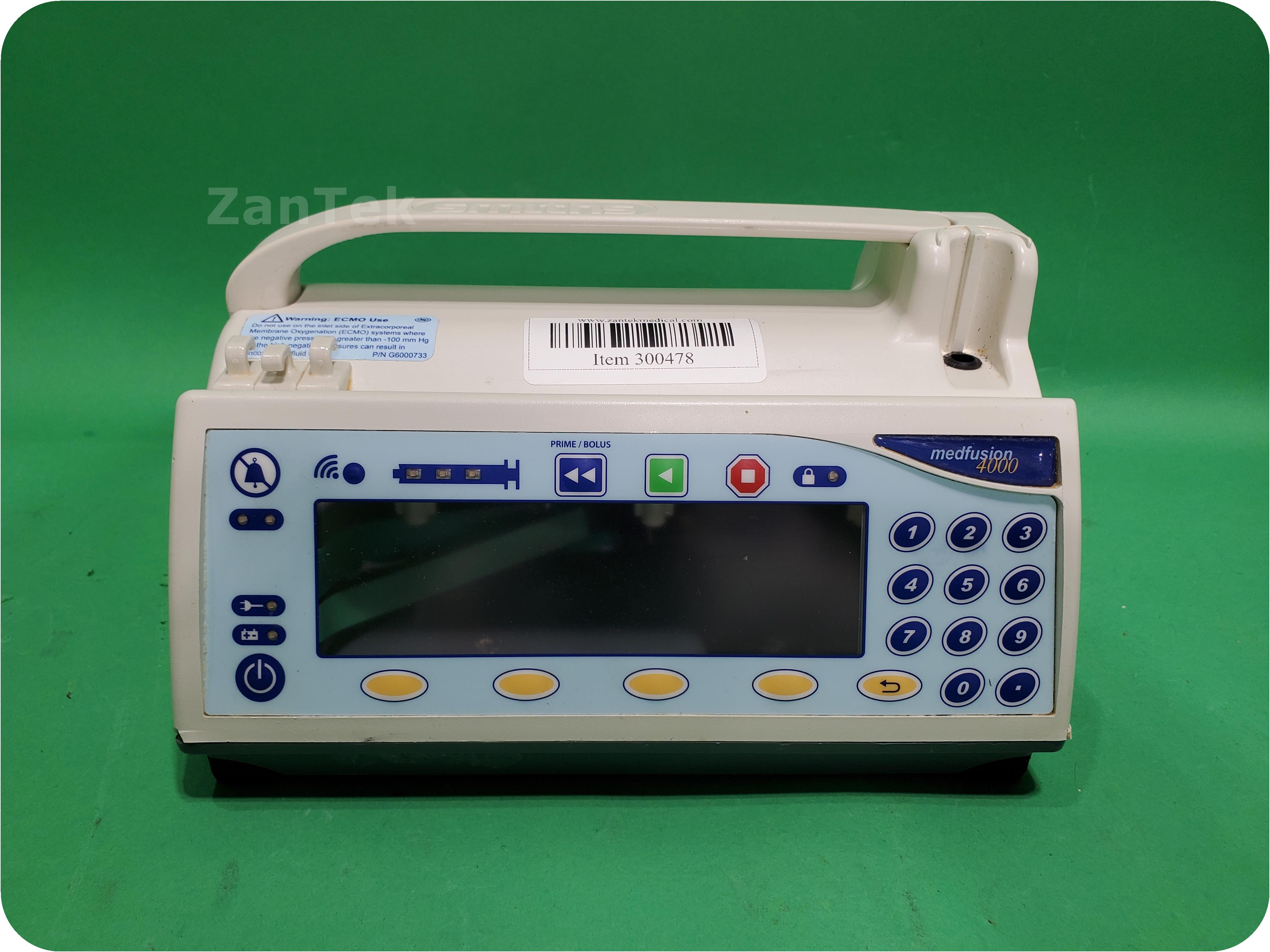 Zantek Medical - 300478-Smiths Medical Medfusion 4000 Syringe Infusion Pump