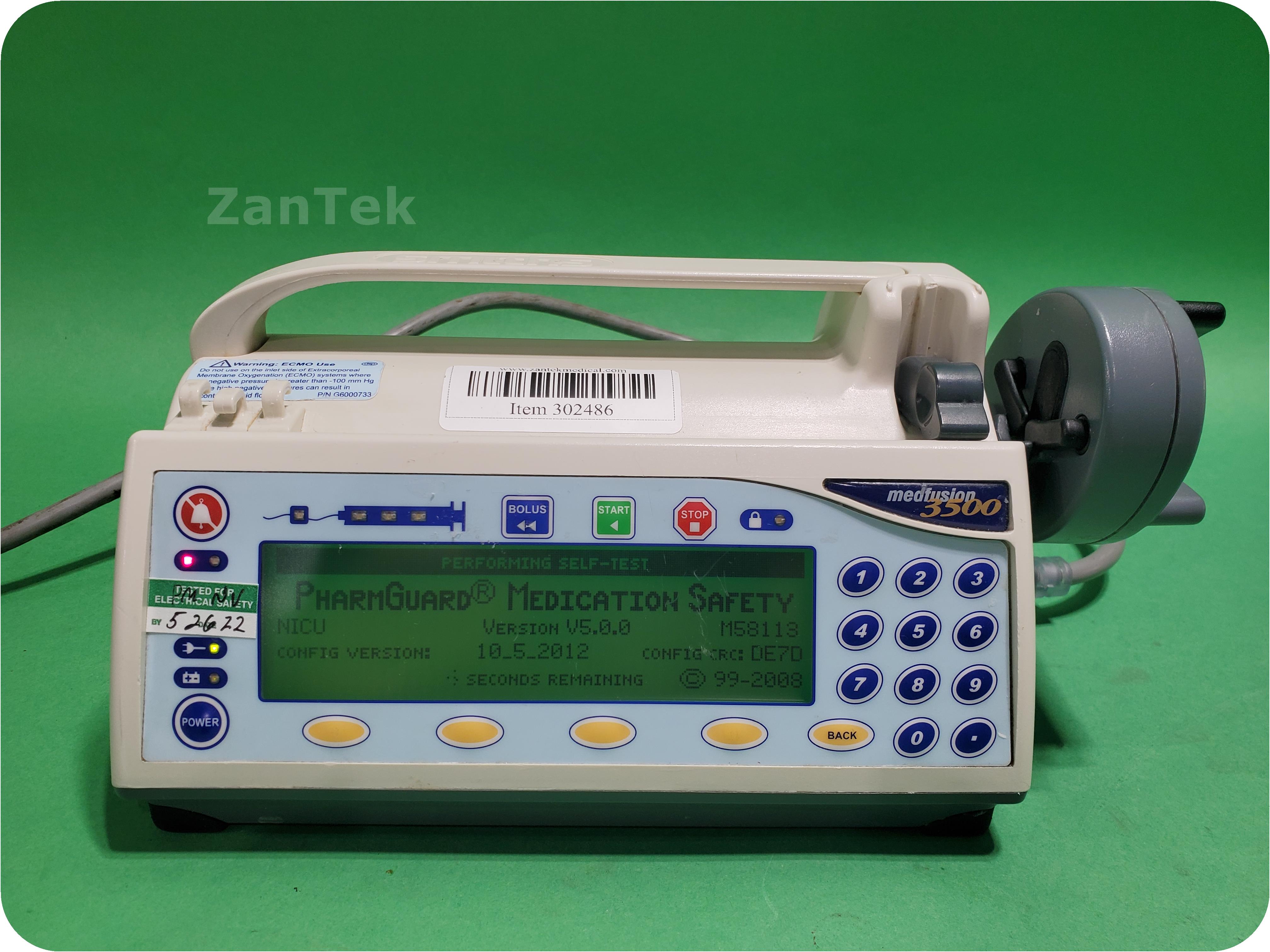 Zantek Medical - 302486-Smiths Medical Medfusion 3500 Syringe Infusion Pump