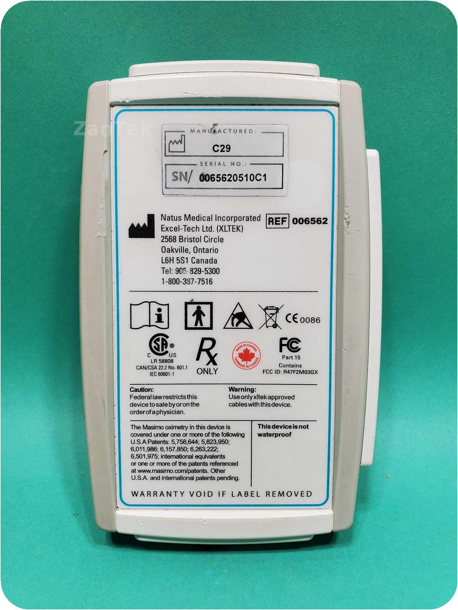 Zantek Medical 327115 Natus Xltek Emu40 Patient Breakout