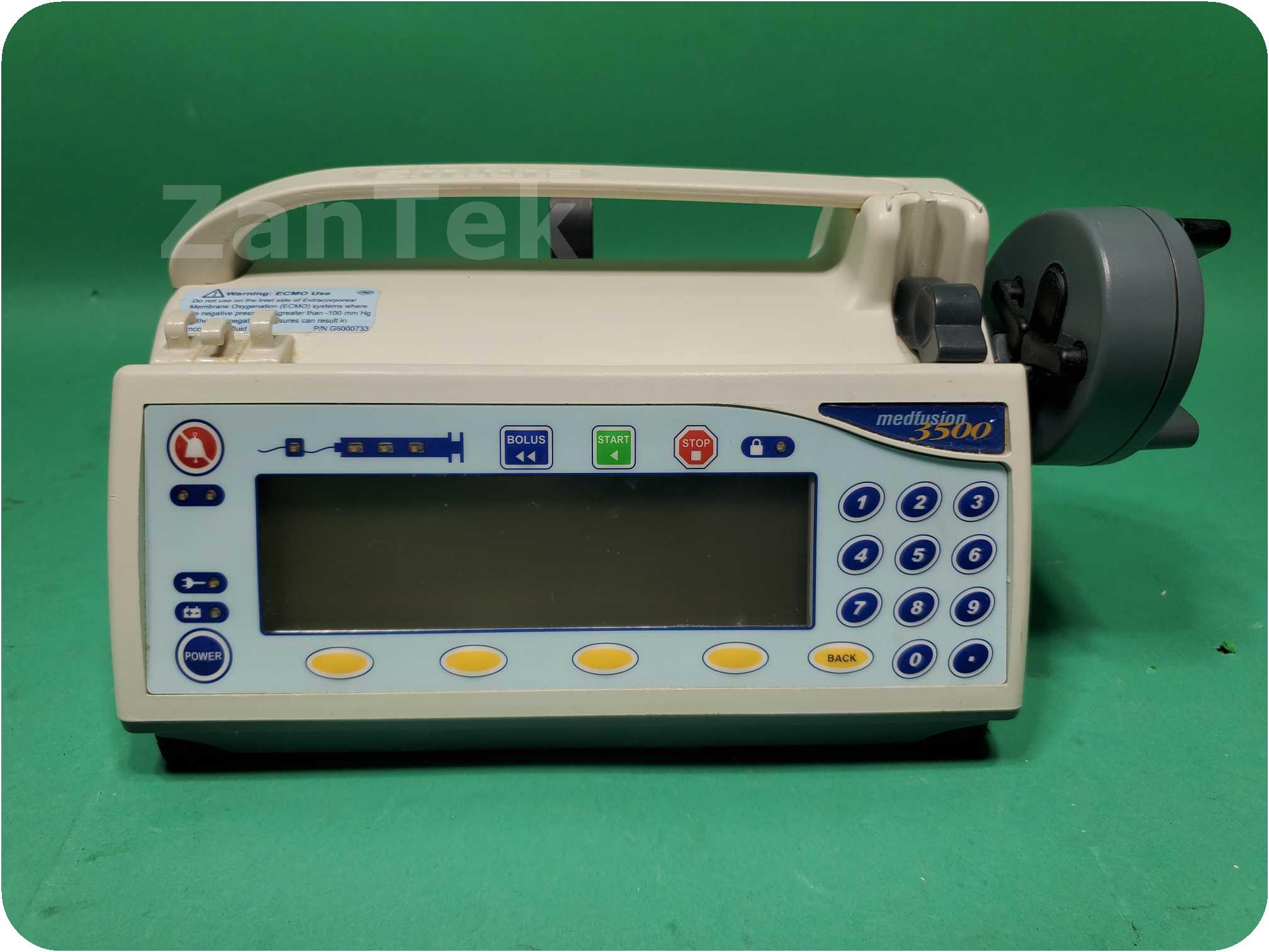 Zantek Medical - 348694-Smiths Medical Medfusion 3500 Syringe Infusion Pump